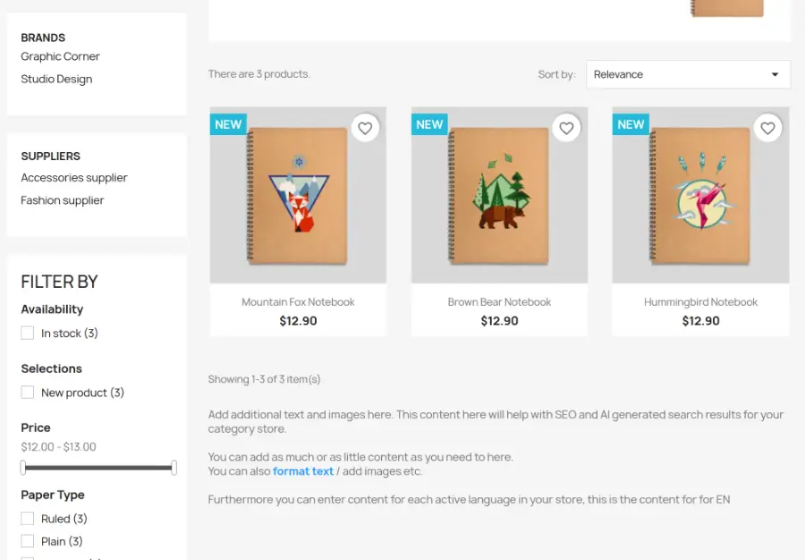Extra category field content on individual category pages