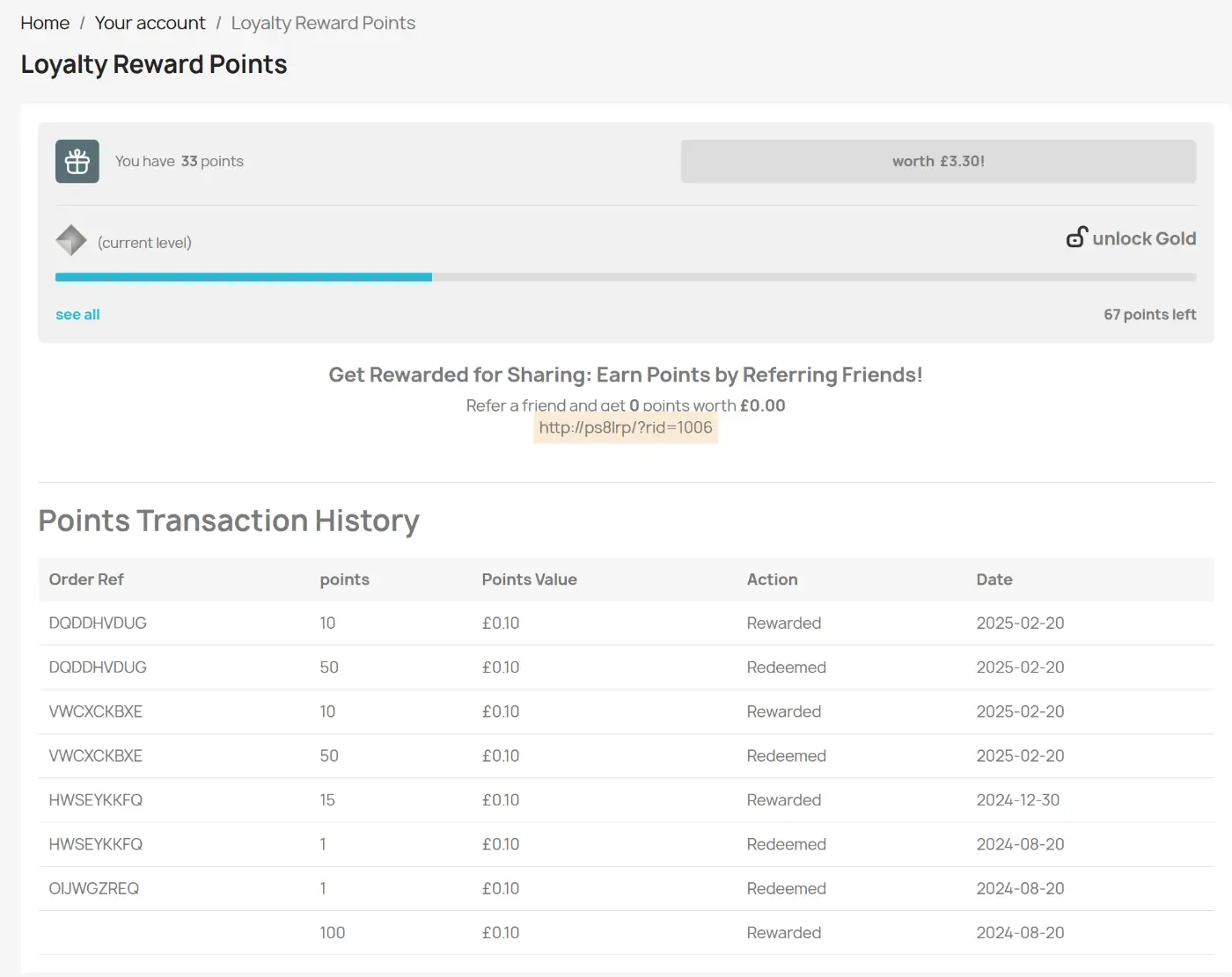 Customer Journey : Customer Account Details