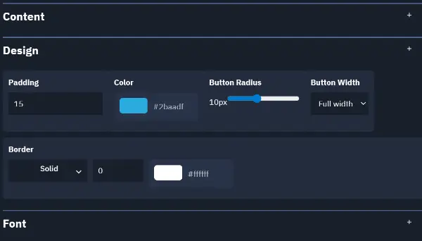 Campaign Builder - Button Design