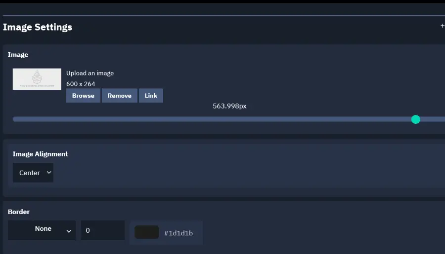 Campaign Builder - Image Block