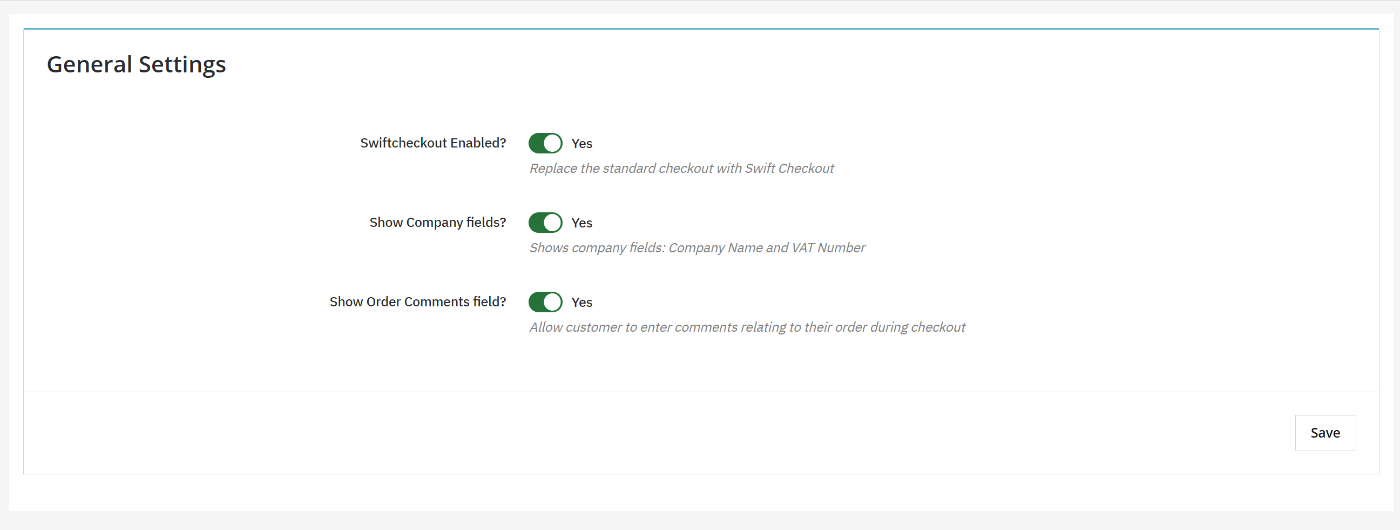Configuration Settings